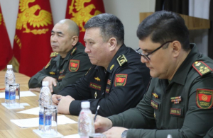 Начальник Генерального штаба Вооруженных Сил– первый заместитель министра обороны КР встретился с военным атташе Китайской Народной Республики по вопросам обороны в Кыргызстане