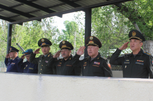 На территории войсковой части 10128 Национальной гвардии ВС КР состоялось торжественное мероприятие, приуроченное ко Дню образования части