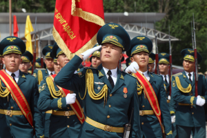 Улуу Ата Мекендик согуштун Жеңишинин 79  жылдыгына карата митинг-реквиемдин генералдык машыгуусу болуп өттү